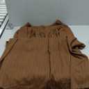 Milumia Women's Pleated Flowy Long Skirts High Waist Maxi Skirt with Pocket (Medium, Brown)