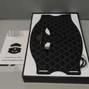 Red Light Photon Facial & Neck Mask with Remote Control, 7 Custom Modes with Infrared, Portable & Rechargeable with Timer for Home Use, 850nm Infrared & Red Light Masks, Black