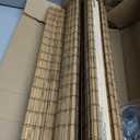 UNISHADES Bamboo Roman Shades w/Valance, 28.5" W × 64" H, Highfield Teak