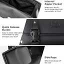 KEMIMOTO Motorcycle Fork Tool Bag Universal PU Leather Roll Bag for Front Fork Handlebar Sissy Bar Storage Pouch Dyna Softail Sportster Scooter