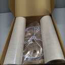 Tall Lamp Shades Set of 2, 10" Top X 10" Bottom X 13" High Large Drum Lampshades for Table Lamps Floor Lamp, Beige Line Fabric Lamp Shades, Easy Assembly Replacement Lampshades