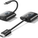 Wireless HDMI Transmitter and Receiver,No WiFi Connection Required.TX is USB C.No Driver Installation Required,2.4/5.8GH for 1080P Wirelessly Video from Laptop,Camera,PC to Monitor/TV