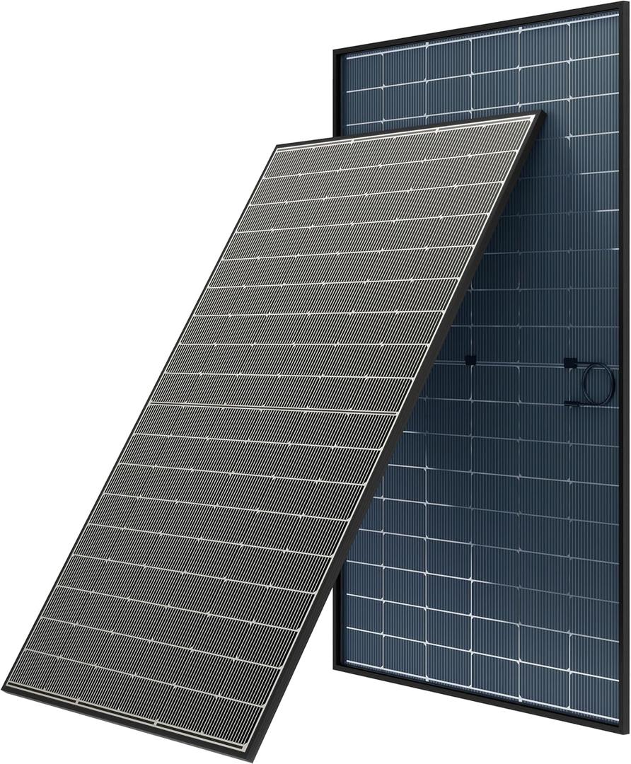 JJN Bifacial 2PCS 400 Watt Solar Panel, N-Type 16BB 400W Solar Panels, 25% High Efficiency Monocrystalline Solar Module for 12V/24V/48V PV System for Homes Rooftop Farm RV and Off-Grid Applications