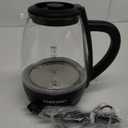 Chefman 1.7-Liter Electric Tea Kettle w/ Borosilicate Glass and Automatic Shutoff - Black