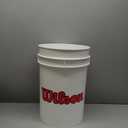Wilson Sporting Goods Ball Bucket with Lid, White