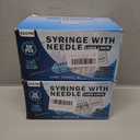 100Pcs 3ml Syringe with Needle for Scientific Labs Measuring - 23g 1 Inch Needle Syringe - Individually Packaging
