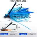 Pristis Jig Head Fishing Lures for Freshwater Saltwater, Weedless Swim Jig Teasers with Sharp Hooks & Exquisite Coating, Pre-Rigged Vibrating Swimbaits Kit Gear for Bass Crappie Walleye Trout Pike