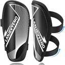 LanJevyEno Shin Guards Soccer Kids Youth Toddler Protective Shin Pads Football Gear Equipment Lightweight Breathable Adjustable Straps for 2-4 5 6 8-9 10-12 Years Children Teens Boys Girls