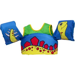 Body Glove Paddle Pals Learn to Swim Coast Guard Approved Kids Life Jacket PFD (One Size 33-55, Dinosaur)