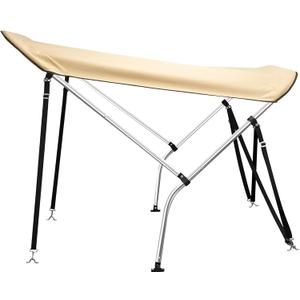 Lawn Mower Canopy - Heavy Duty Outdoor Sun Shade Cover for Zero Turn Mowers, Foldable With UV Protection, Beige