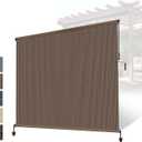 Outdoor Roller Shade,Patio Blinds Roll Up Shades Exterior Cordless Outdoor Blinds for Patio Porch Backyard Pergola Gazebo Deck,Exterior Sun Shades Privacy Screen Protect,UV Sun Block, 7ft Wide x 8 H