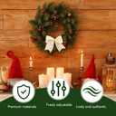 12 Pcs Velvet Christmas Bows 6Inch - Rustic Gift Bows for Wreaths, Tree, Garland Decor and Present Wrapping (Milky White,Brown,Green)