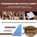 Progressive Sunglasses for Women Men, TR90 Multifocal Reader Sunglasses with Spring Hinge, UV400 Protection, Magnification Strength: 2.5x