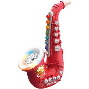 Smaroll Kids Saxophone Toy with Light and Sound,Multifunctional Early Educational Toys Musical Instrument Toy for Toddler Girls Boys Beginners Music Simulation Mini Saxophone, for Kids