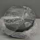 Zopeal 15 Pcs Unbreakable 10 Inch Wheat Straw Plates Set for Fruit Kitchen Salad Dessert Cakes Dish Reusable Plastic Lightweight Deep Dinner Plates, Microwave and Dishwasher Safe(Gray)