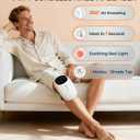 World's First 360 Knee Massager with 1-Second Heat - Cordless Red Light Therapy for Joint Comfort, 3 Intensity Levels, Perfect for Athletes, Seniors & Active Adults