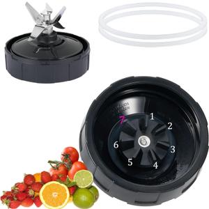 [Upgrade ] Replacement 7-Fins Male Blender Blade Parts Compatible with Ninja Auto iQ Blender [4 Inch Male 7 Fins Only]