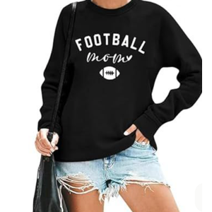 Teyseev Women Football Mom Sweatshirt Vintage Game Day Pullover Football Gameday Long Sleeve Outfits Top Teyseev Women Football Mom Sweatshirt Vintage Game Day Pullover Football Gameday Long Sleeve Outfits Top