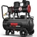 Portable Air Compressor with 8 Gallon Steel Tank, 1.5 HP 2.85 CFM @ 90 PSI, 116 Max PSI Oil-Free Air Compressor for Garage, Home Use, Tire Inflation, Nail Gun, DIY Projects,110V