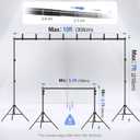 EMART Backdrop Stand 10x7FT Adjustable Back Drop Stand for Party Photoshoot
