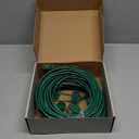 50Ft 4 Outlets Green Outdoor Extension Cords for Halloween Christmas Inflatables Blow Ups Yard Waterproof Outside with Multiple Outlets Extension Cord Power Splitter for Christmas Lights Decorations