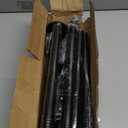 Tension Curtain Rod, Extra Long Outdoor Curtain Rod 43-100 Inch Adjustable, 1.1 Inch Diameter Thick Heavy Duty Silver Shower Curtain Rod, Stainless Steel Shower Rod for Bathroom No Drilling, No Rust