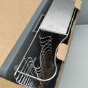 Urackify Stainless Steel Dish Drying Rack - Large Capacity Kitchen Counter Organizer with Drain Board, Utensil Holder & Detachable Cup Shelf, 304 Surgical-Grade Rust-Proof Dish Drainer, Easy Assembly