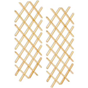 2 Pcs 14-Bottle Trimmable Wine Rack Lattice Panel Inserts 36" x 17", Hard Maple