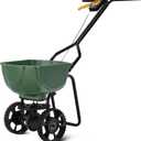 Amazon Basics Fertilizer Spreader for Lawn, Evenly Spreading, Multi-Gear System, Covers 5000 Square Feet per Load, 33 Pounds, 0.53 Cubic Feet, All Season, 1-Pack