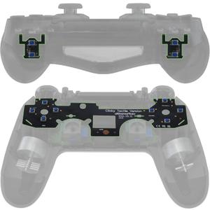 eXtremeRate Whole Tactile Clicky Kit for PS4 Controller Shoulder Face Dpad Buttons, Custom Flashshot Button Stop Flex Cable, Mouse Click Kit for PS4 Controller CUH-ZCT2 JDM-040/050/055