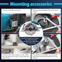 6 Inch Cordless Mini Circular Saw for Makita 18V Battery(Not Inclued), 12000RPM 2"(90) Cutting Depth, Brushless Compact Tile Saw for Wood, Tile, Metal, Plastic, for 5-1/2, 5-3/8 Inch Blade