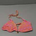 Swim Mod Women's Summer Beach Allover Print Halter Bikini Top, SIZE M