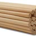 Dowel Rods Wood Sticks Wooden Dowel Rods - 1/2 x 48 Inch Unfinished Hardwood Sticks - for Crafts and DIYers - 25 Pieces by Woodpeckers