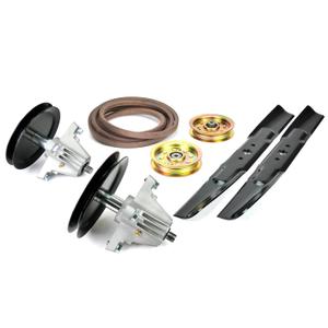 Deck Rebuild Kit Compatible with Cub Cadet LTX 46" - Spindle Blade Belt & Pulley