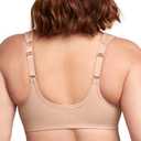 Glamorise womens Full Figure Wonderwire Front Close Bra #1245, Cafe, 46B