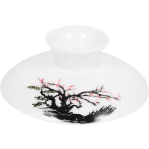 Alipis Tea Pot Ceramic Lid Replacement 1.14 Inch Porcelain Cover for Tea Cup Gaiwan Bowl Household Teapot Accessories