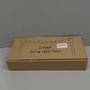 6 Pack 5 Ft String Light Poles, String Light Poles for Outside with Fixing Clips,Metal Poles for Outdoor String Lights, Hanging Light Poles for Deck Fence Garden Backyard Wall Bistro