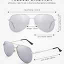 3 Pack Bifocal Reading Sunglasses for Women Men, Aviator Sun Readers Glasses Mirrored Shades UV400 +1.50