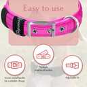Comfort Fit Soft Padded Dog Collar – Adjustable, Lightweight & Durable – Waterproof, Reflective, No-Pull Training Collar for Small, Medium & Large Dogs – Comfortable, Stylish, All-Weather Fit