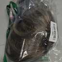 Rosa Star Short Wig Ombre Brown Mixed Blonde Hair Wigs Natural Curly with Bangs Synthetic Hair Fibers Heat Resistant Full Wig for Women