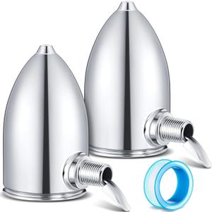 Gisafai 2 Pack Steam Radiator Air Vent Heat Regulator Float Type Valve Angle Mount 1/8 In. NPT Steam Radiator Air Valve