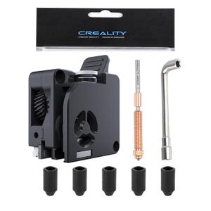Creality K2 Plus Extruder and Nozzle Kit, for K2, K2 Pro, K2 Plus 3D Printer, with 1PCS 0.4mm Quick-Swap Nozzle, 1PCS Nozzle Wrench, 5PCS Silicone Sock, Dual Gears Extrusion Kit