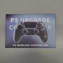 SFGSUP Wireless Controller for PS5/PC/MAC/iOS/Android/Steam Deck, With Hall Effect Joystick&Trigger/8 RGB Lighting/Turbo/Dual Vibration/Programmable/Headset Jack/Touchpad/1500 mAh Battery, White&Black