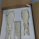 Youyole 3 Pcs Easter Terracotta Bunny Decorations Rustic Rabbit Statues Home Decor Spring Rabbit Figurines Travertine Bunny Decorations for Table Centerpiece Living Room Indoor Easte Gifts (Classic)