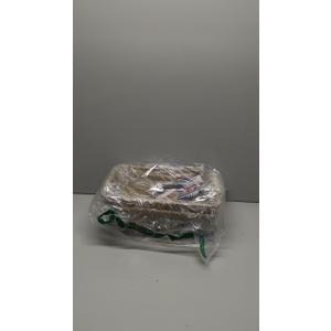 HOMESTEAD Seagrass Baskets with Wooden Handles for Storage, Medium Rectangular Wicker Basket for Bedroom, Living Room, Bathroom, Shelves - 2 Packs