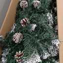 National Tree Company 7.5 ft Pre-Lit Downswept Douglas Fir Slim Artificial Christmas Tree, 350 Clear Lights, 796 Tips, Includes Stand, Green