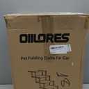 Oiilores Foldable Dog Stairs for Large Dogs - Extra Wide Pet Ramp for Cars, SUV, Non-Slip Surface, Supports Up to 250 Lbs, 5 Steps