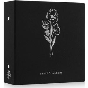 Lanpn Photo Album 4x6 1000 Pockets, Extra Large Capacity Linen Cover Picture Albums Holds 1000 Horizontal and Vertical Photos Black