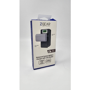 ZGEAR - Universal Camera Battery Charger W/LCD Charge Display