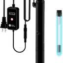 AquarMiracle U - VC Light for Aquarium with Timer, Amphibian in-Line & in-Tank U - V Green Bloom Clean Light, for Aquariums 40-75 Gallons(8W)